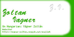 zoltan vagner business card